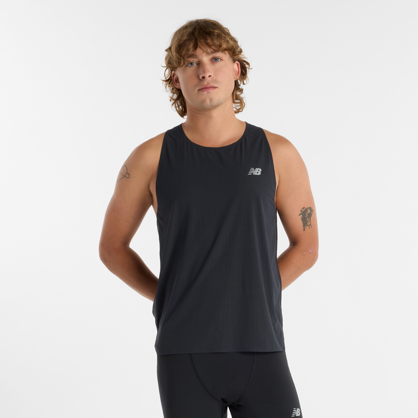 Tanktop New Balance Men's Running Singlet Sort | NBMT51205BK