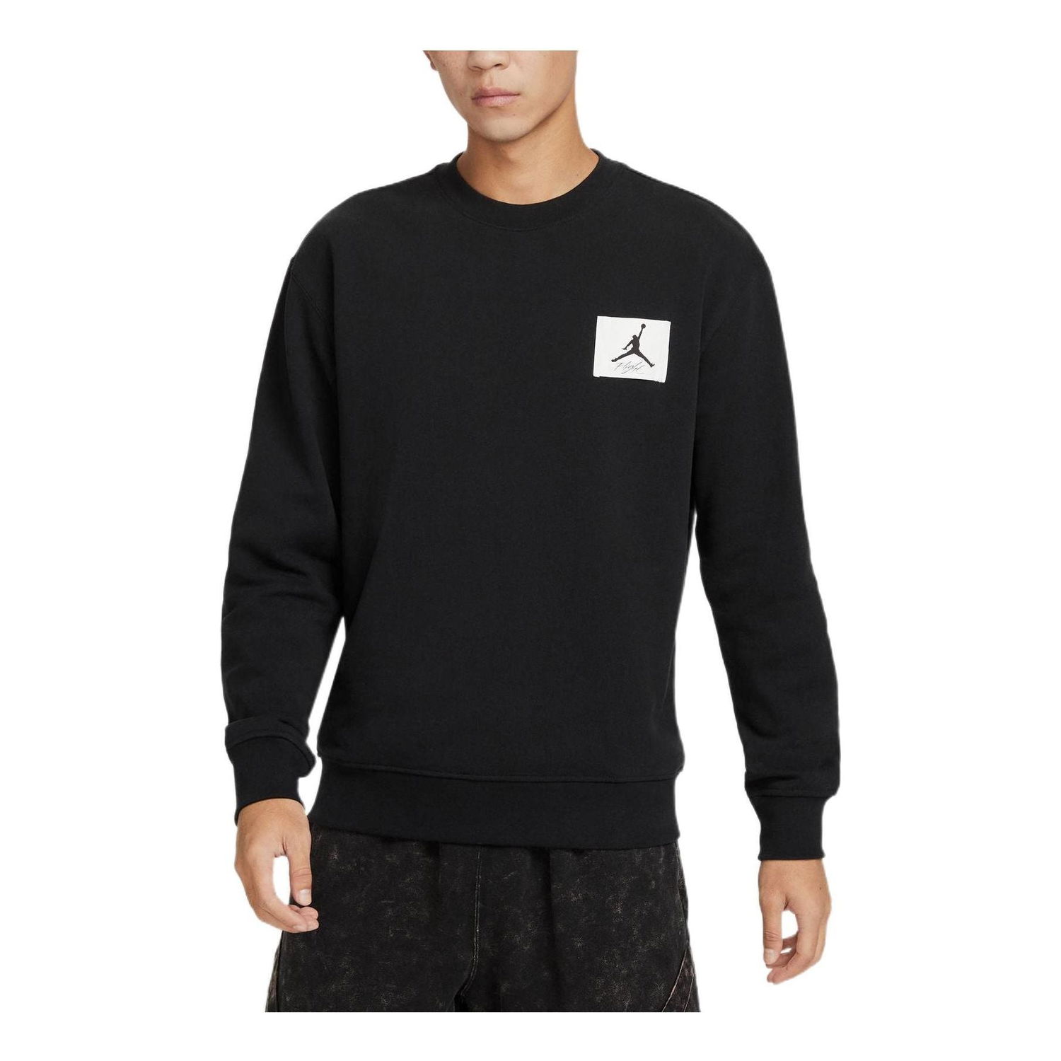 Sweatshirt Jordan Air Jordan Logo Crewneck Sweatshirt Sort | FB3910-010, 0