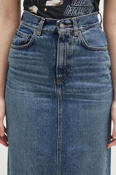 Nederdel Fiorucci Denim Midi Skirt Blå | W01FPDSK176DN01DN02, 3