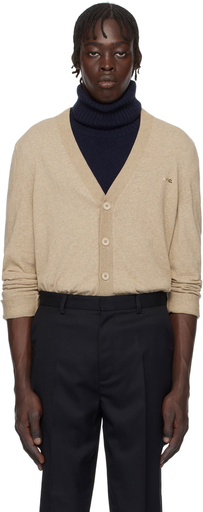 Sweater A.P.C. Cardigan Beige | COEZJ-H22315