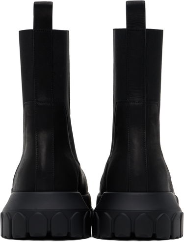 Sneakers og sko Rick Owens Rick Owens Hollywood Beatle Bozo Tractor Chelsea Boots Sort | RU01E5881 LWN, 1