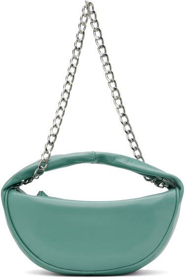 Skuldertaske BY FAR BY FAR Cush Cadet Creased Leather Shoulder Bag Grøn | MWBTH014LL002BL052PL, 0