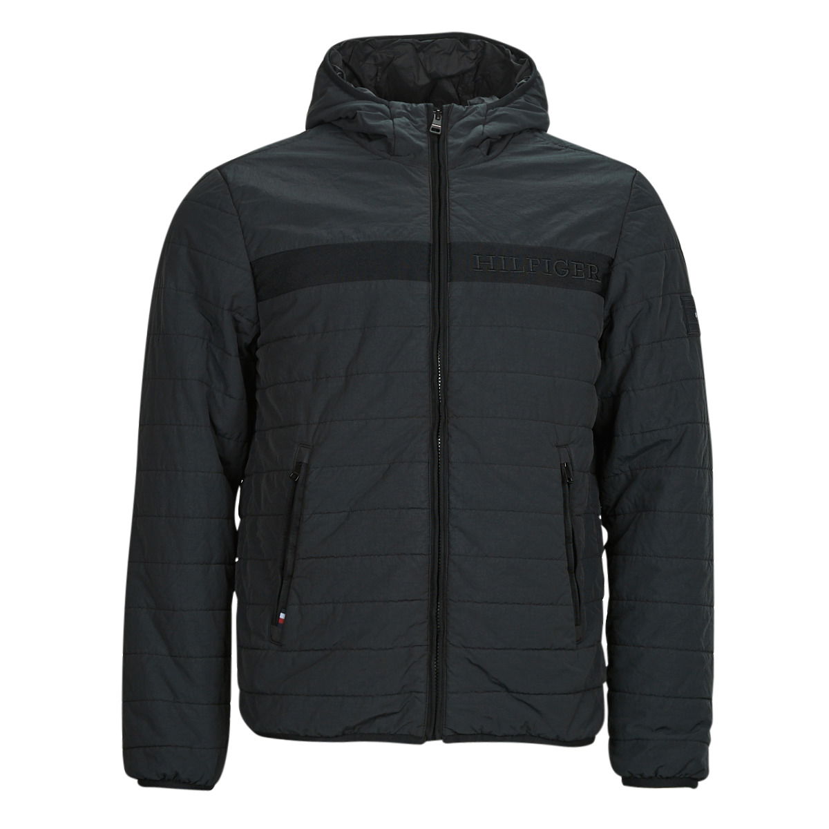 Jakke Tommy Hilfiger GMD PADDED HOODED JACKET Sort | MW0MW31639-BDS, 0