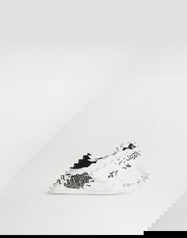 Tilbehør Dolce & Gabbana Dolce & Gabbana Printed Nappa Leather Hvid | DK0117AS827HWF57, 0
