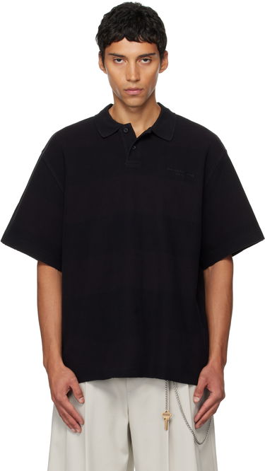 Polo skjorte Alexander Wang Alexander Wang Rib Short Sleeve Polo Sort | 6CC3251094, 0