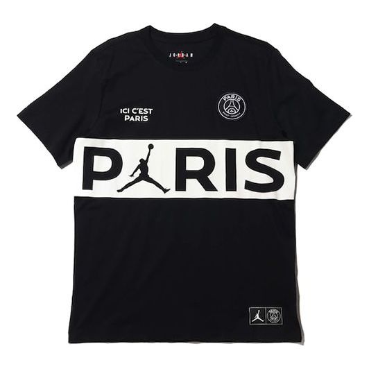 T-shirt Jordan Jordan x PSG Short Sleeve T-Shirt Sort | BQ8390-010, 0