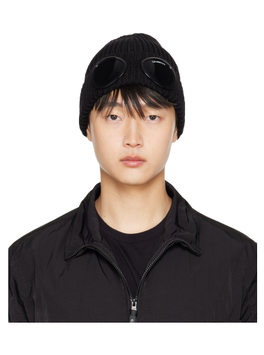 Beanie C.P. Company Merino Wool Goggle Beanie Sort | 13CMAC122A-005509A
