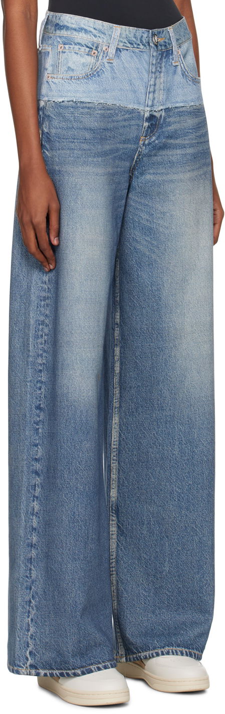 Jeans rag & bone Sofie Wide Leg Jeans Blå | WCW23H70018201, 1