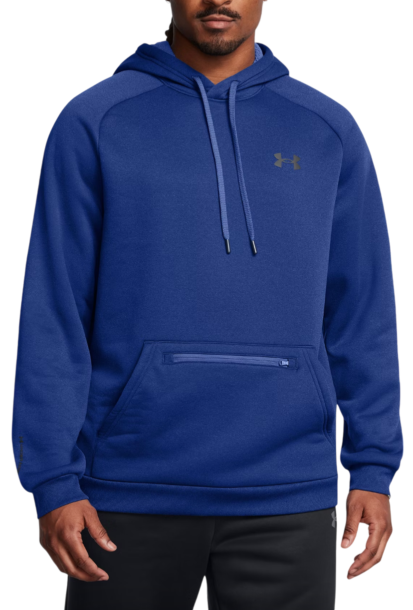 Sweatshirt Under Armour Armour Fleece Hoodie Blå | 1389342-432