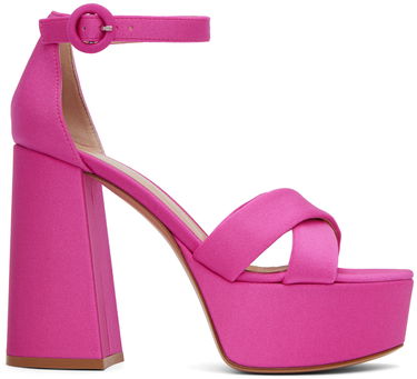 Sneakers og sko Gianvito Rossi Sheridan Heeled Platform Sandals Lyserød | G61418.70RIC.LYC, 0