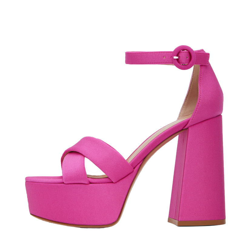 Sneakers og sko Gianvito Rossi Sheridan Heeled Platform Sandals Lyserød | G61418.70RIC.LYC
