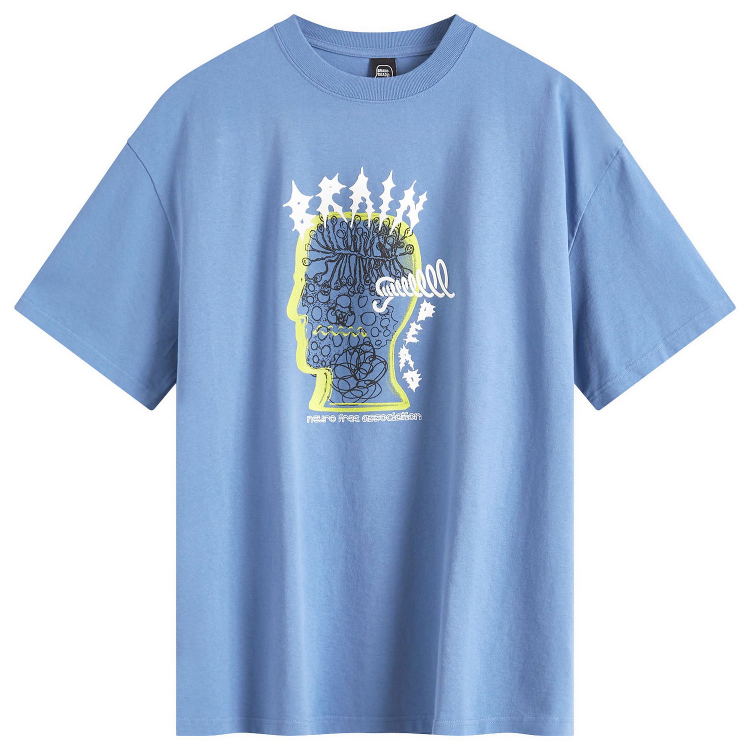 T-shirt Brain Dead Rising Ear Graphic Tee Blå | BDS25TOO0044-BLU, 1