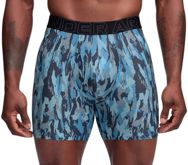 Boksere Under Armour Under Armour UA Performance Tech Print 6-Inch Boxer Briefs Blå | 1383875-494, 1