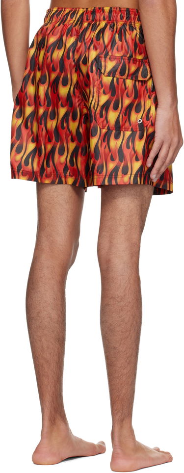 Badetøj Palm Angels Palm Angels Flames Swim Shorts Flerfarvet | PMFD012S25FAB0072518, 2