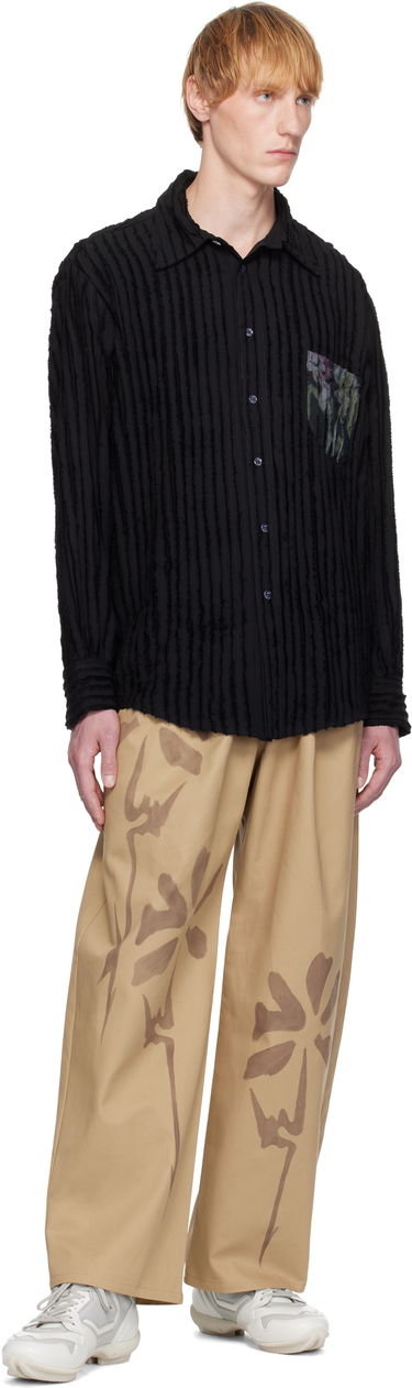Bukser Collina Strada Collina Strada Catchfly Print Trousers Beige | XX6042, 3