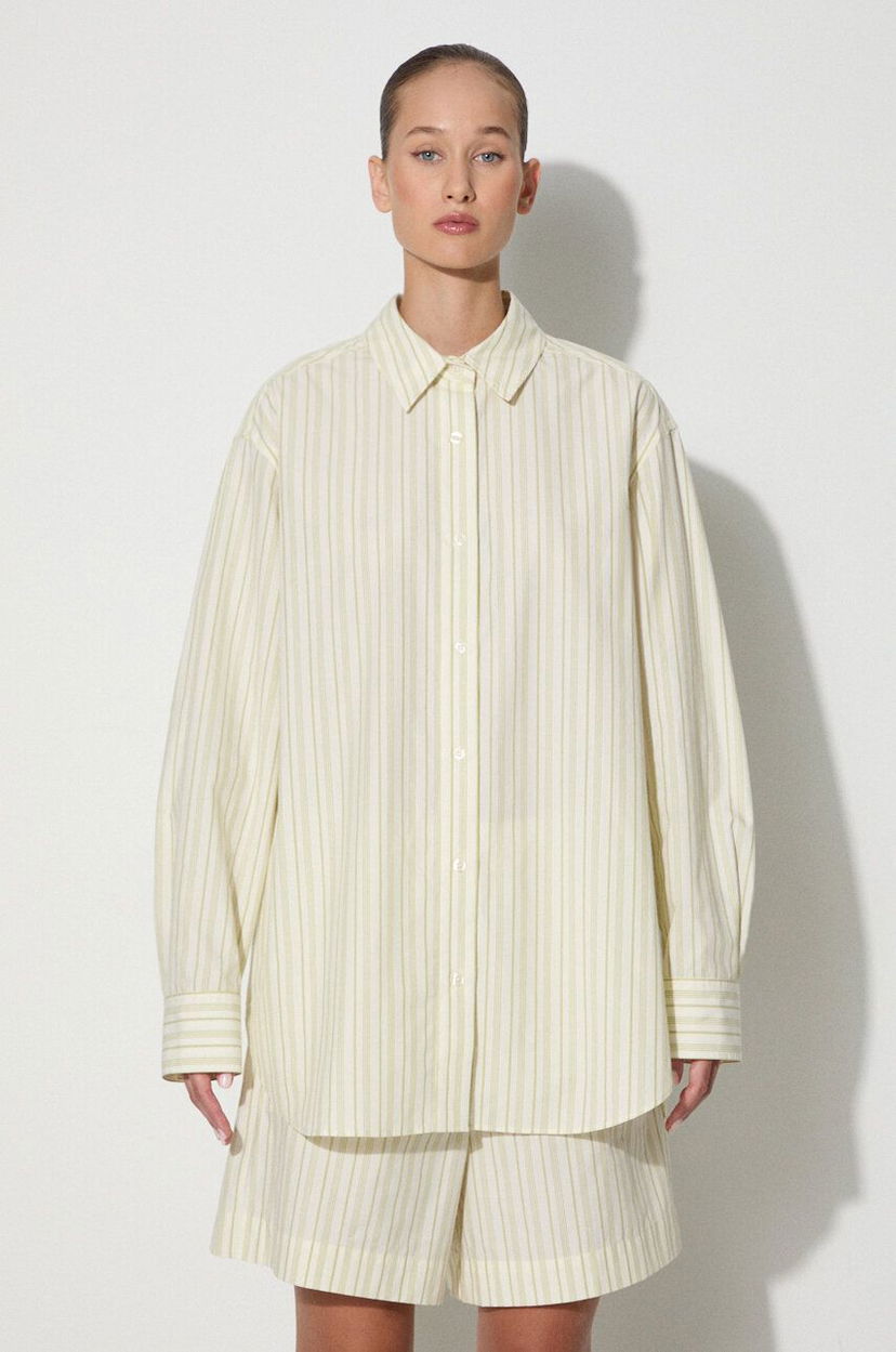Skjorte Samsoe Samsoe Samsøe Samsøe SALOVAR Relaxed Fit Shirt Beige | F24200110