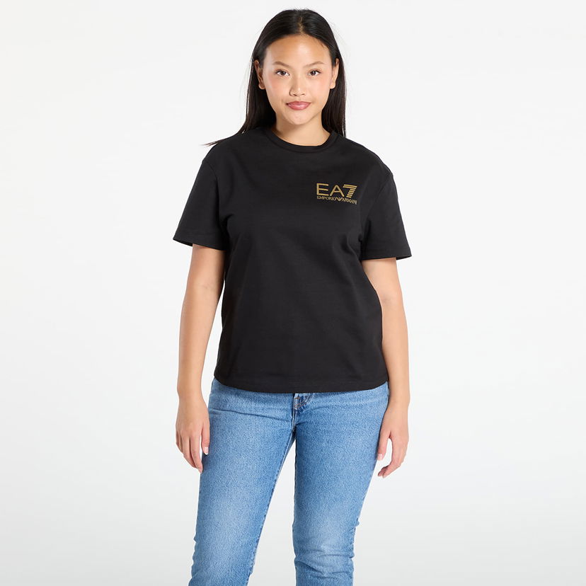 T-shirt Emporio Armani EA7 Emporio Armani Train Logo Series T-Shirt Sort | 7W000725AF12957MC004