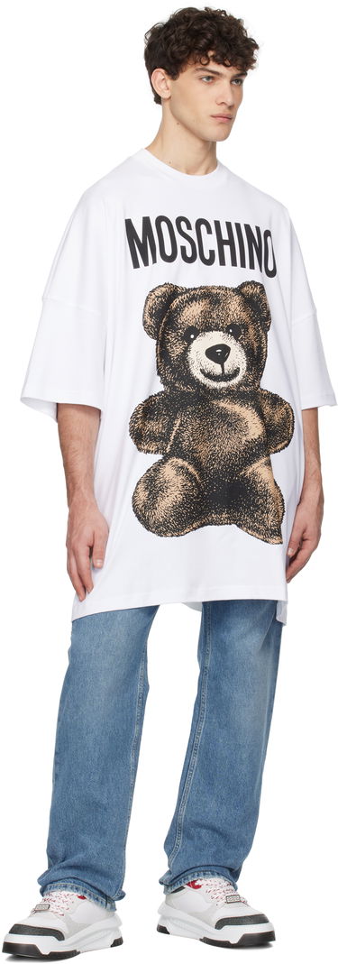 T-shirt Moschino Moschino Oversized Maxi Teddy Bear T-Shirt Hvid | 251ZZV071202441001, 3