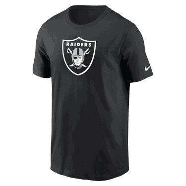 T-shirt Nike Logo Essential (NFL Las Vegas Raiders) T-Shirt Sort | DR1694-010, 0