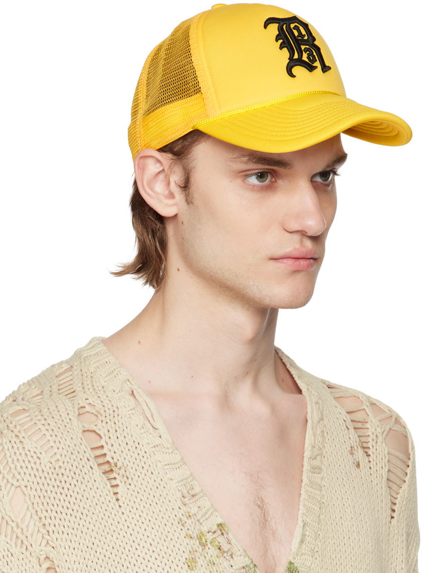 Kasket R13 Logo Embroidered Cap Gul | R13WA025-A006, 1