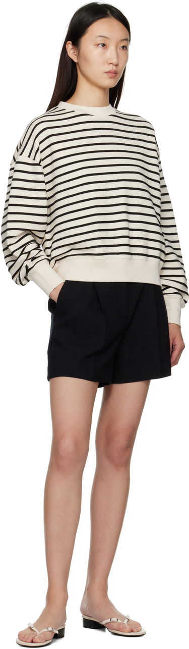 Sweatshirt Anine Bing ANINE BING Dean Striped Sweatshirt Hvid | A-08-11436-MTL69, 3