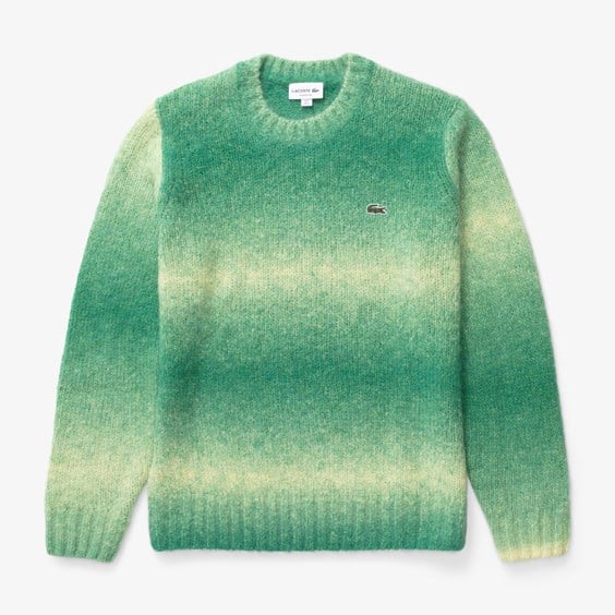 Sweater Lacoste Ombré Effect Alpaca Wool Sweater Grøn | AH5664-00-PI0, 0