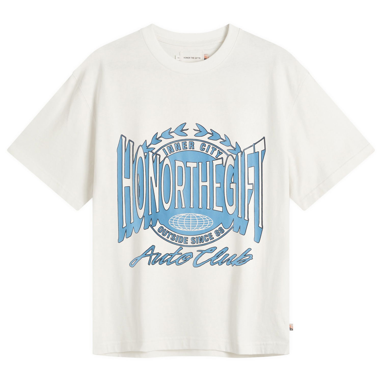 T-shirt Honor The Gift Honor the Gift Honor Club Graphic T-Shirt Hvid | HTG250149-WHT, 1