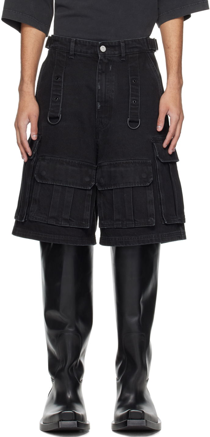 Shorts VETEMENTS Multipocket Denim Shorts Sort | UE64SS100B