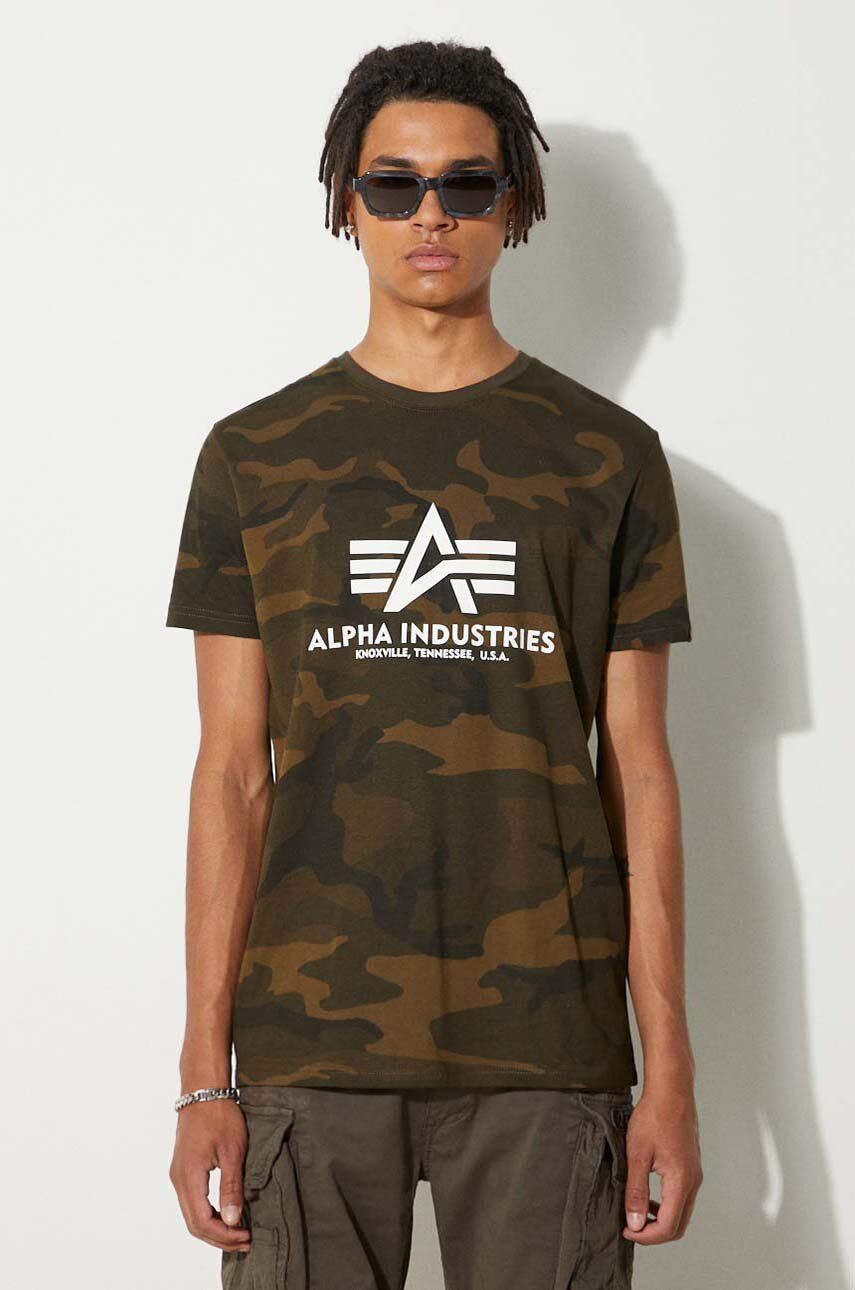 T-shirt Alpha Industries Basic T-Shirt Grøn | 100501C.239, 0