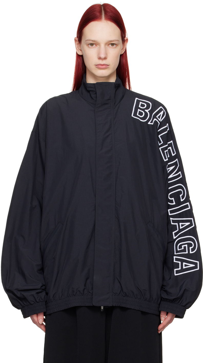 Jakke Balenciaga Black Outline Jacket Sort | 768920 TNO79