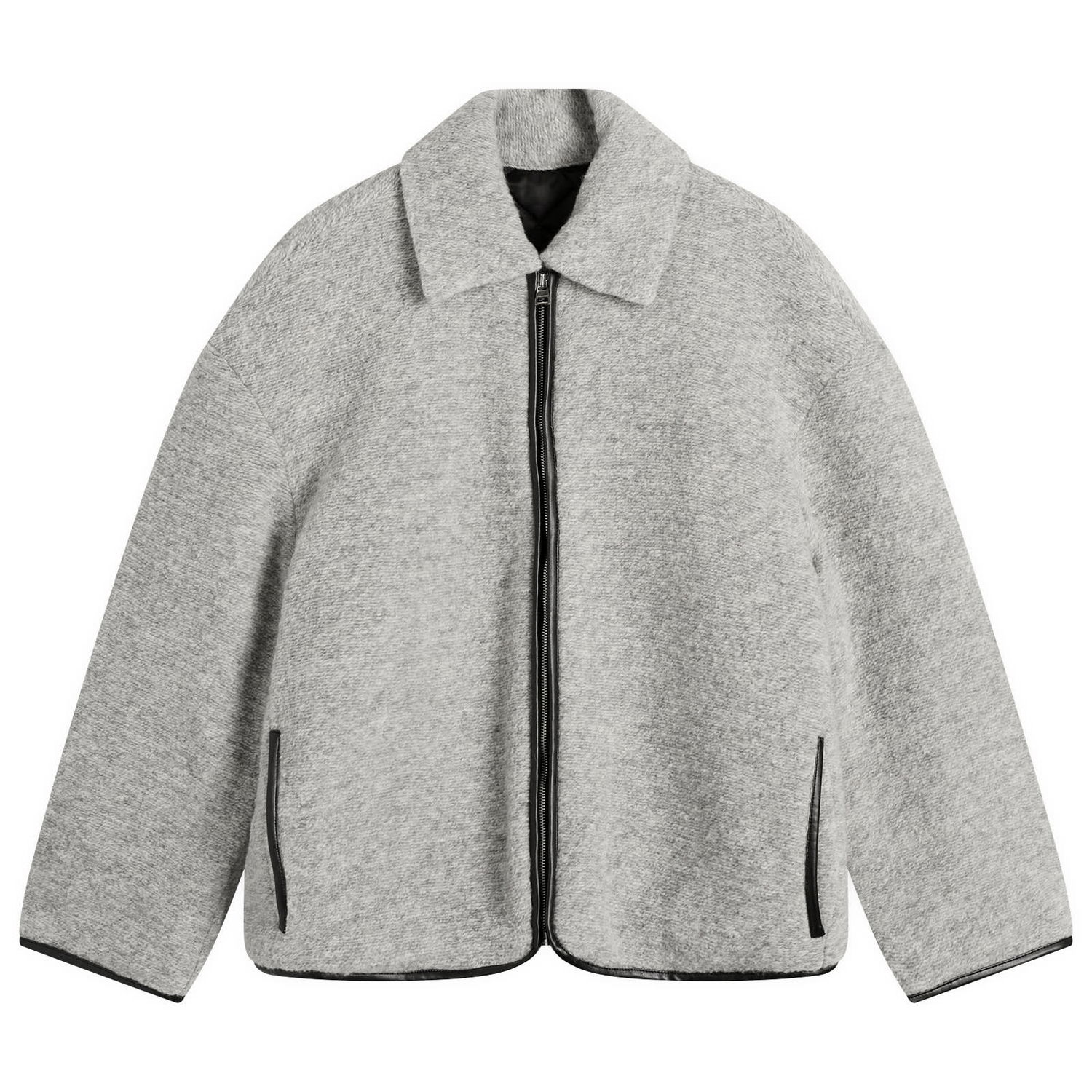 Jakke JW Anderson JW Anderson Contrast Trim Casual Jacket, Size Small Grå | JK0394-PG1820-905, 1