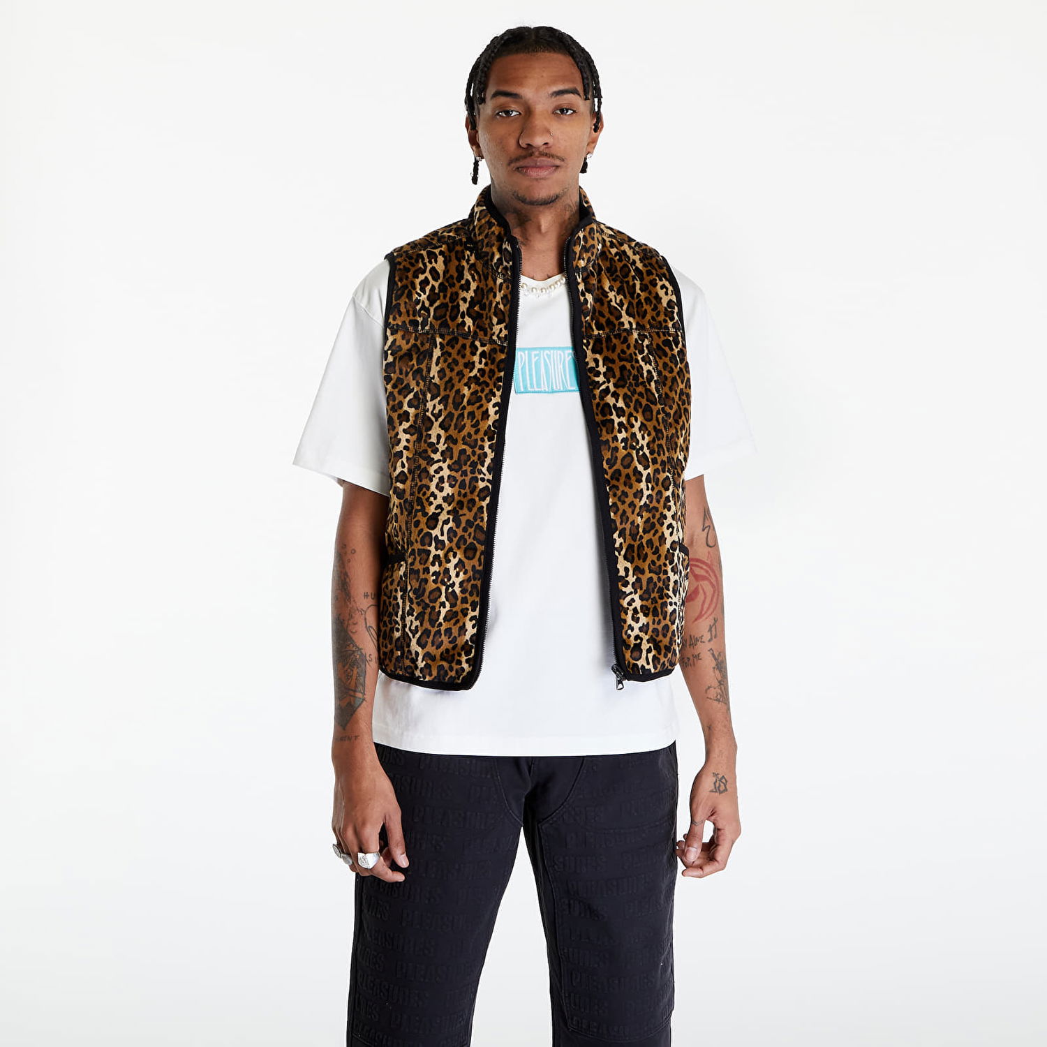 Vest Pleasures Felis Reversible Vest Sort | P24SP036 GOLD, 0
