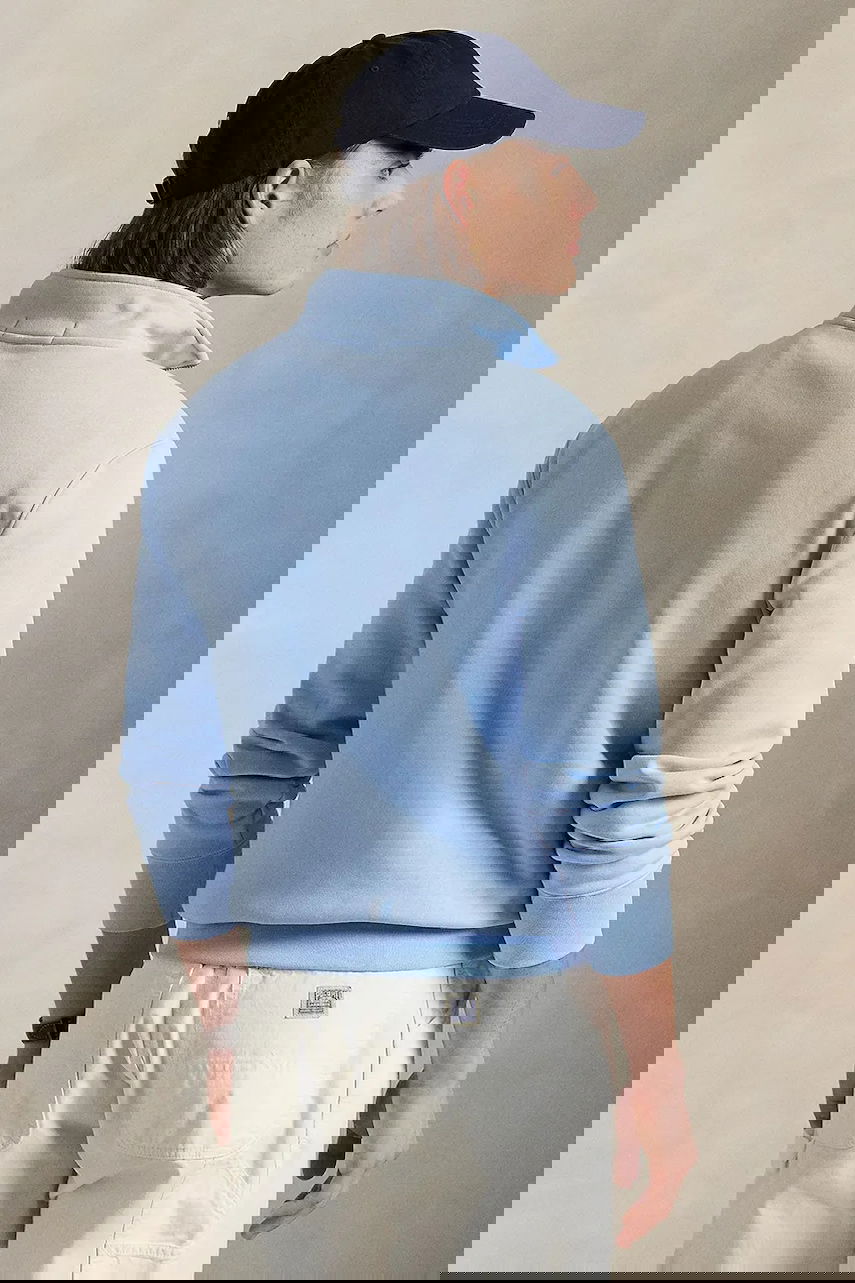 Sweatshirt Polo by Ralph Lauren Polo Ralph Lauren Sport Quarter-Zip Sweatshirt Blå | 710969033, 1