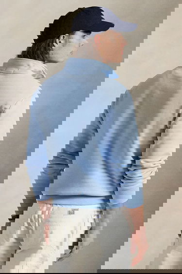 Sweatshirt Polo by Ralph Lauren Polo Ralph Lauren Sport Quarter-Zip Sweatshirt Blå | 710969033, 1