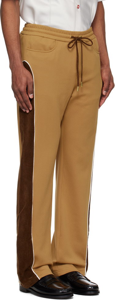 Joggingbukser Casablanca Casablanca Chenille Panelled Track Pants Brun | MS25-JTR-252-01, 1