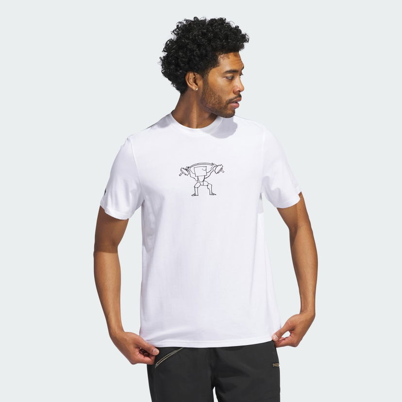 T-shirt adidas Performance Shmoofoil Lifter Hvid | IZ4862