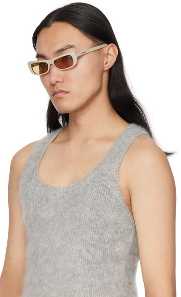 Solbriller Jacquemus La Casa Capri Sunglasses Beige | JAC55C7SUN, 3