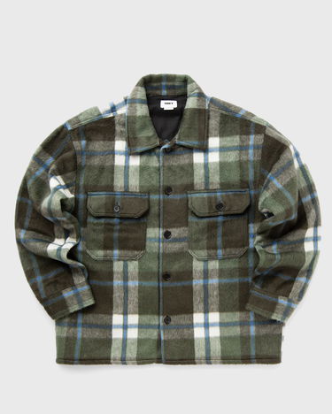Jakke OBEY Stanton Shirt Jacket Grøn | 121160062-RSI, 0
