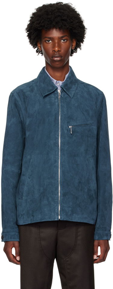 Jakke Paul Smith PS Paul Smith Zip Suede Jacket Blå | M2R-022ZL-N21985-76, 0