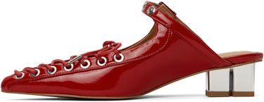 Sneakers og sko GANNI GANNI Lace-Up Mules Rød | S2964, 2