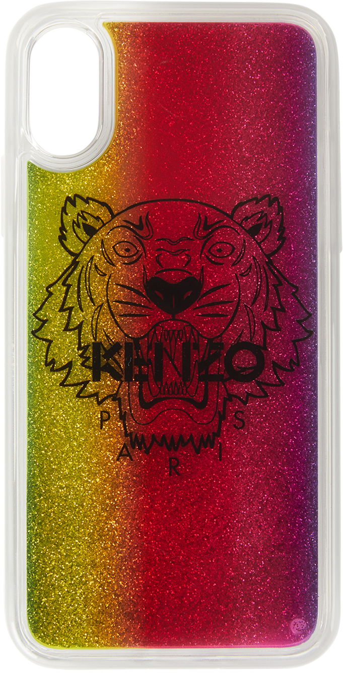 Tilbehør KENZO Kenzo Tiger iPhone X/XS Glitter Case Flerfarvet | FA5COKIFXTLQ