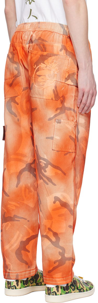 Cargo bukser AAPE by A Bathing Ape AAPE by A Bathing Ape Camo Cargo Pants Orange | AAPPTMA682XAMBGE, 2