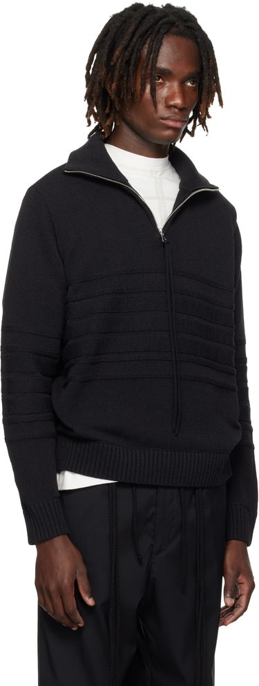 Polo skjorte Craig Green Craig Green Tape Knit Polo Sort | CGAW25CKNJU61, 1