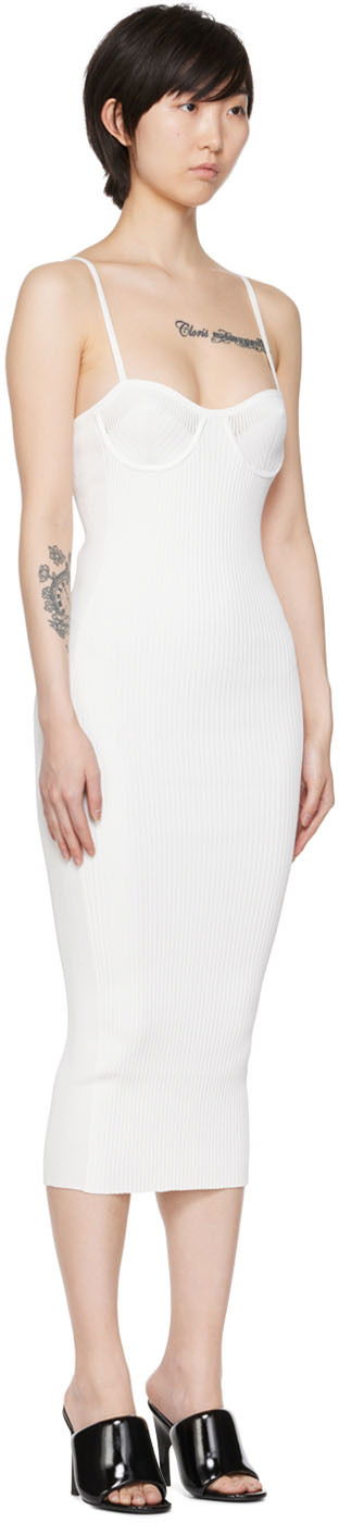 Kjole Helmut Lang Helmut Lang Bra Midi Dress Hvid | M04HW702, 1