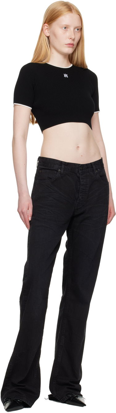 Crop top AMIRI Crop T-Shirt Sort | AWKNTE1008, 3