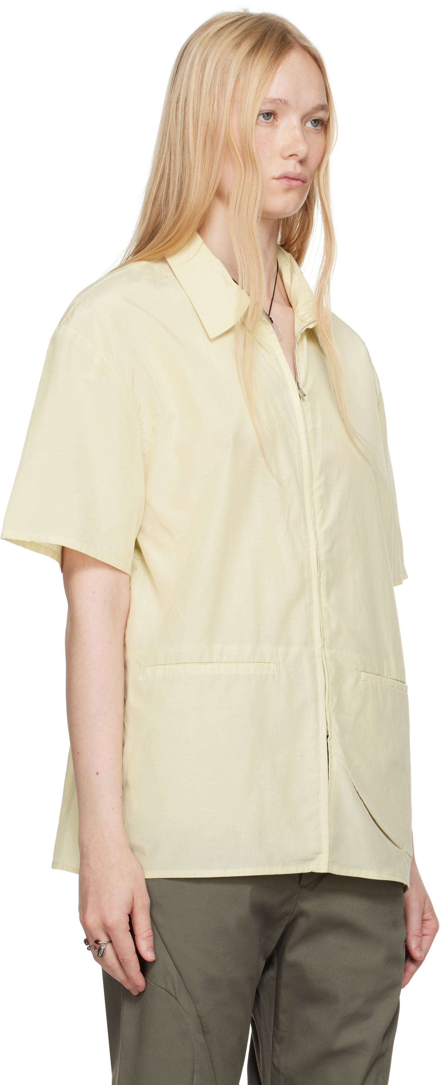 Skjorte Post Archive Faction (PAF) Post Archive Faction (PAF) 8.0 Right Half Zip Shirt Gul | 8.0 THSR-Y, 1