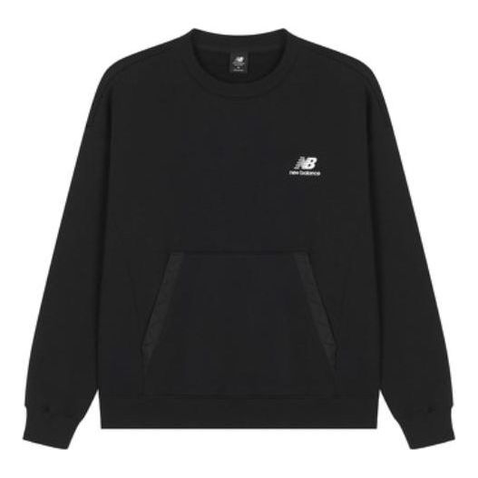 Sweater New Balance Men's Sweatshirt With Logo Patch Sort | AMT23359-BK
