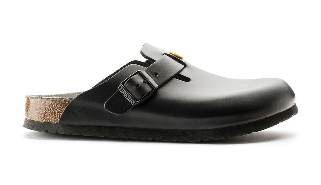 Sneakers og sko Birkenstock Boston ESD Natural Leather Narrow Fit Sort | 61368, 0