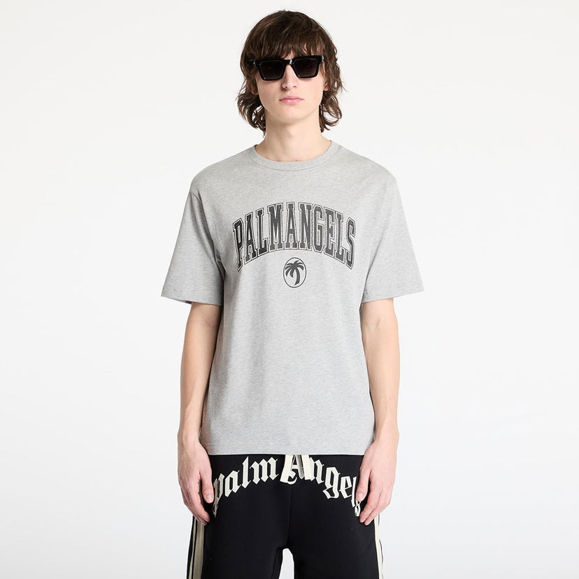 T-shirt Palm Angels Palm Angels College Palm Slim T-Shirt Grå | PMAA089S25JER0010810