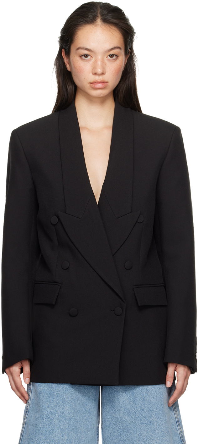 Jakke Coperni Double-Breasted Tailored Blazer Sort | COPV58BISF3004